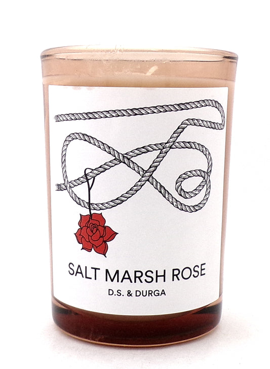 D.S. & Durga SALT MARSH ROSE 7 oz./ 198 g. Perfumed Candle. New Tester No Box