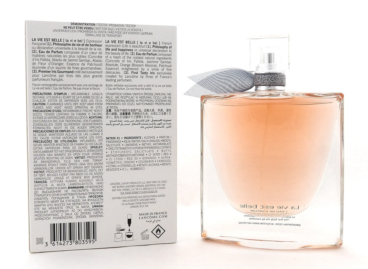 La Vie Est Belle by Lancome 3.4 oz L'Eau de Parfum REFILLABLE Spray New Tester