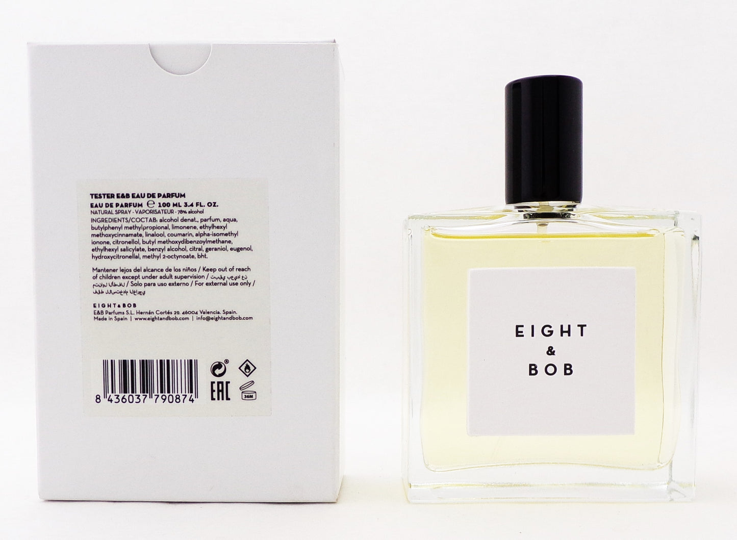 The Original by Eight & Bob 3.4 oz. Eau de Parfum Spray for Men New Tester w/Cap