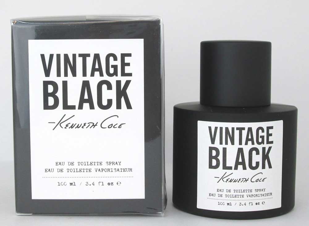 Vintage Black by Kenneth Cole for Men 3.4 oz. Eau De Toilette Spray