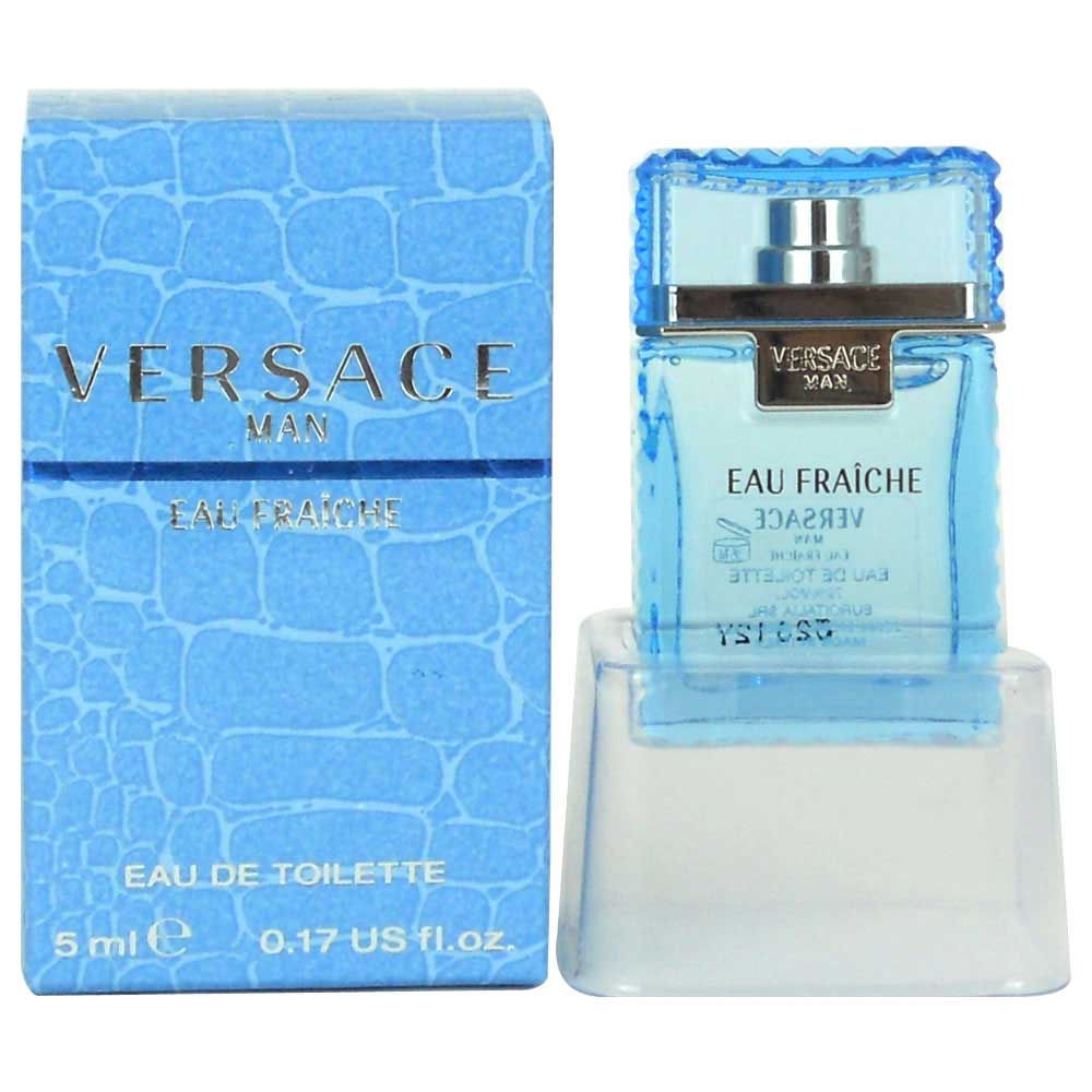 Versace Man Eau Fraiche Mini Bottle Splash 0.17 oz./ 5 ml.New in Box