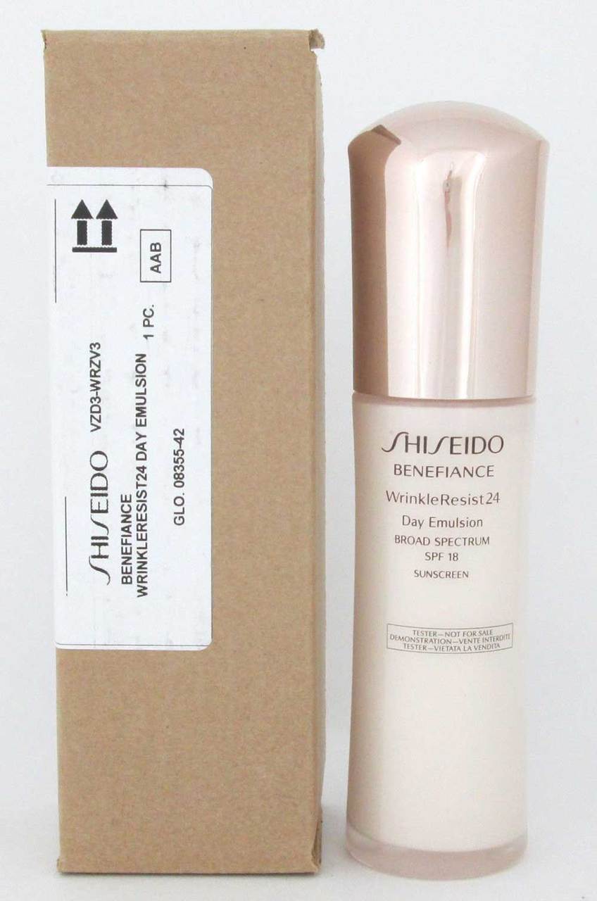 Shiseido Benefiance WrinkleResist24 Day Emulsion SPF18 75 ml*Tester