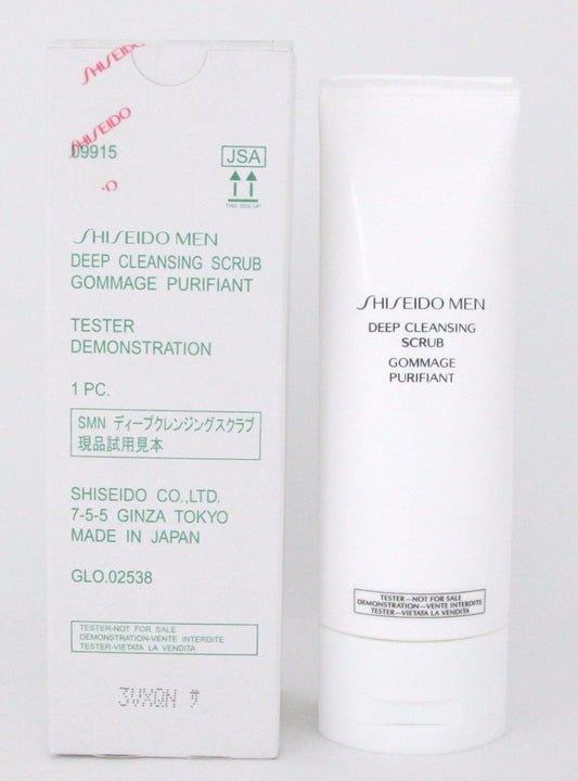 Shiseido Men Deep Cleansing Scrub 125 ml/ 4.5 oz *Tester Box