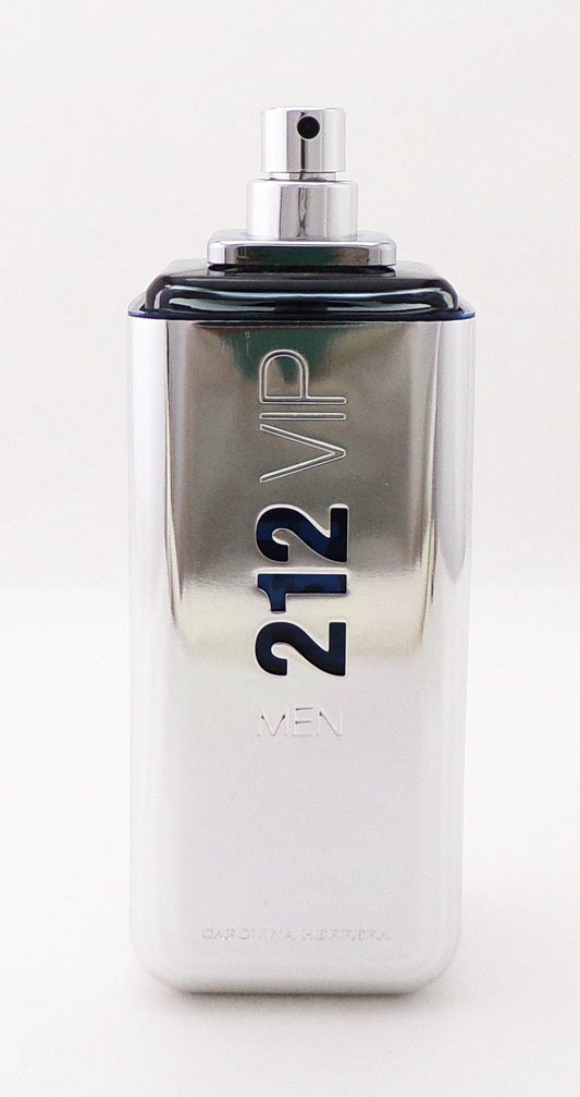 212 VIP MEN by Carolina Herrera 3.4 oz. Eau de Toilette Spray for Men NO BOX No Cap Lower Fragrance Level 99% FULL