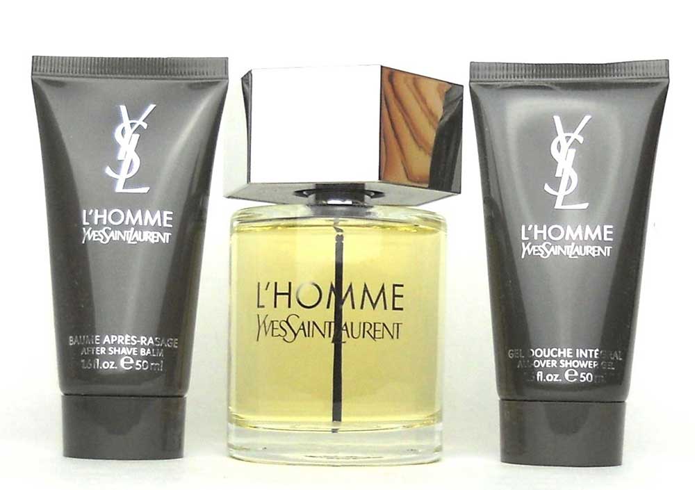 L'Homme by Yves Saint Laurent Men's Set with 3.3oz.EDT.In Damaged Box