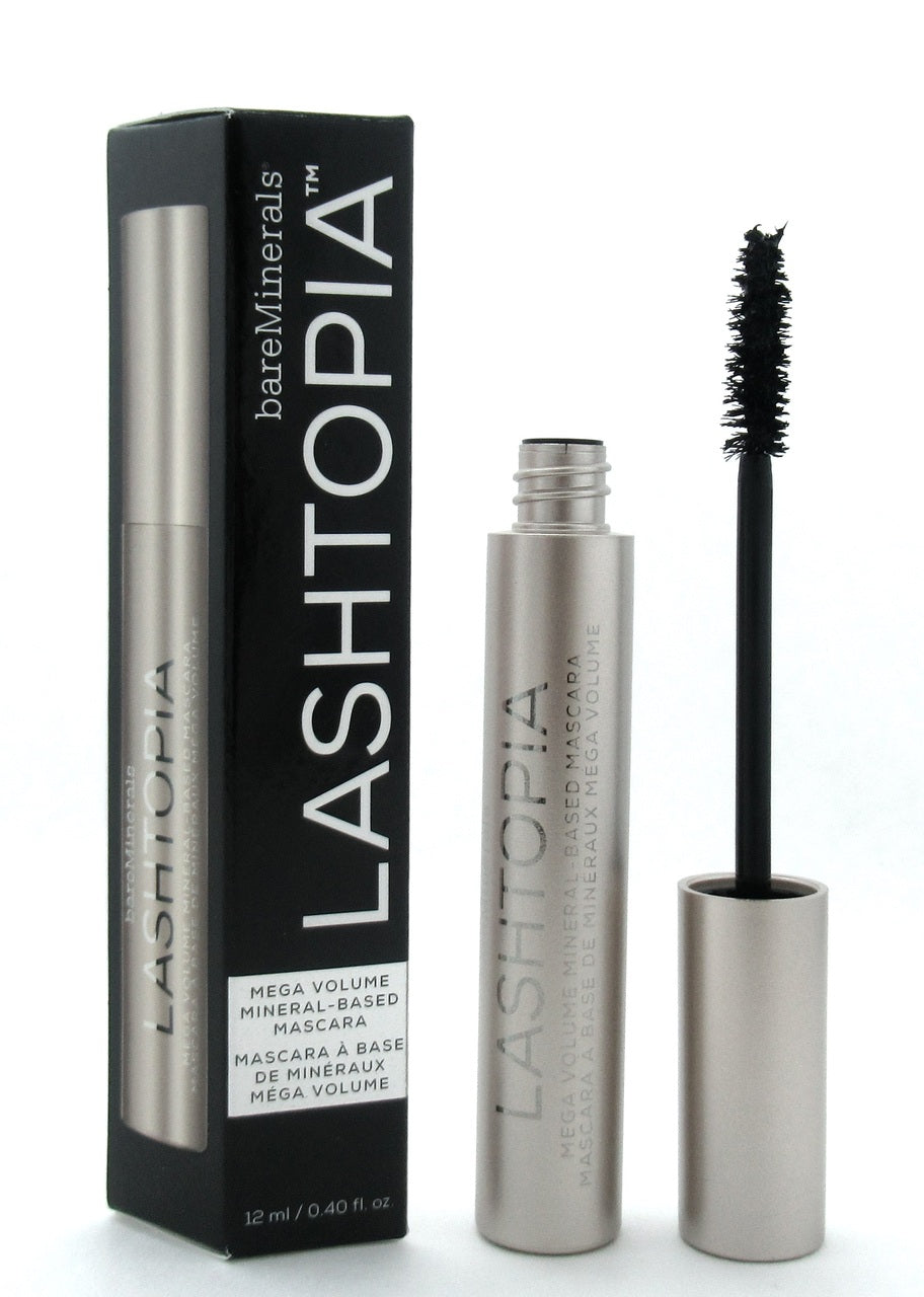 BareMinerals Lashtopia Mega Volume Mineral Based Mascara Ultimate Black 12 ml./ 0.40 oz. New