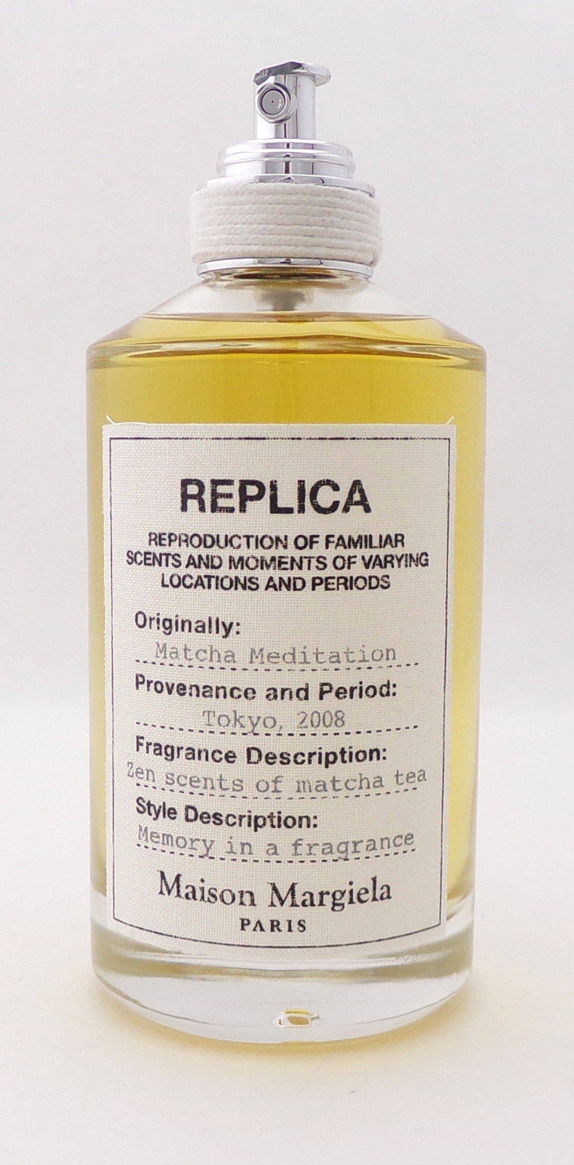 Replica Matcha Meditation by Maison Margiela 3.4 oz. Eau De Toilette Spray Unisex NO BOX Lower Fragrance Level Damaged Sprayer