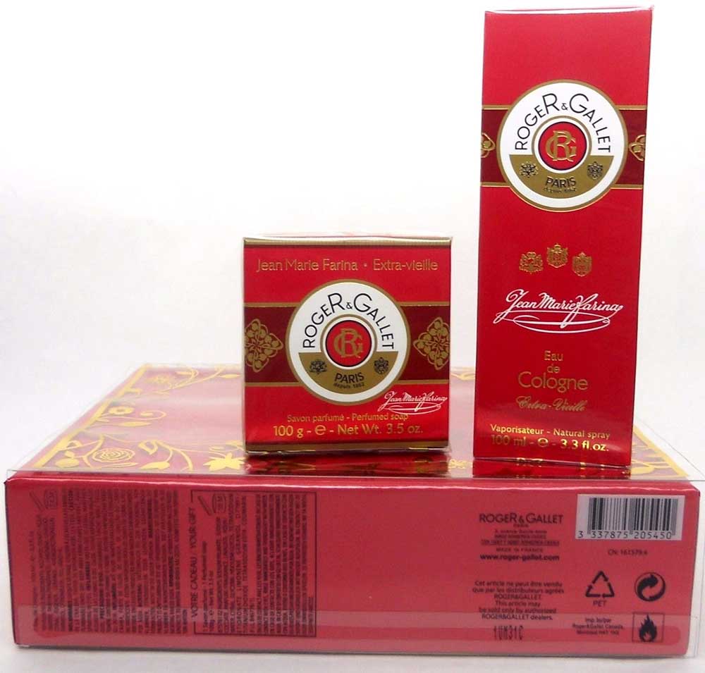 Jean Marie Farina by Roger & Gallet Eau De Cologne Spray 3.3 oz.NIB