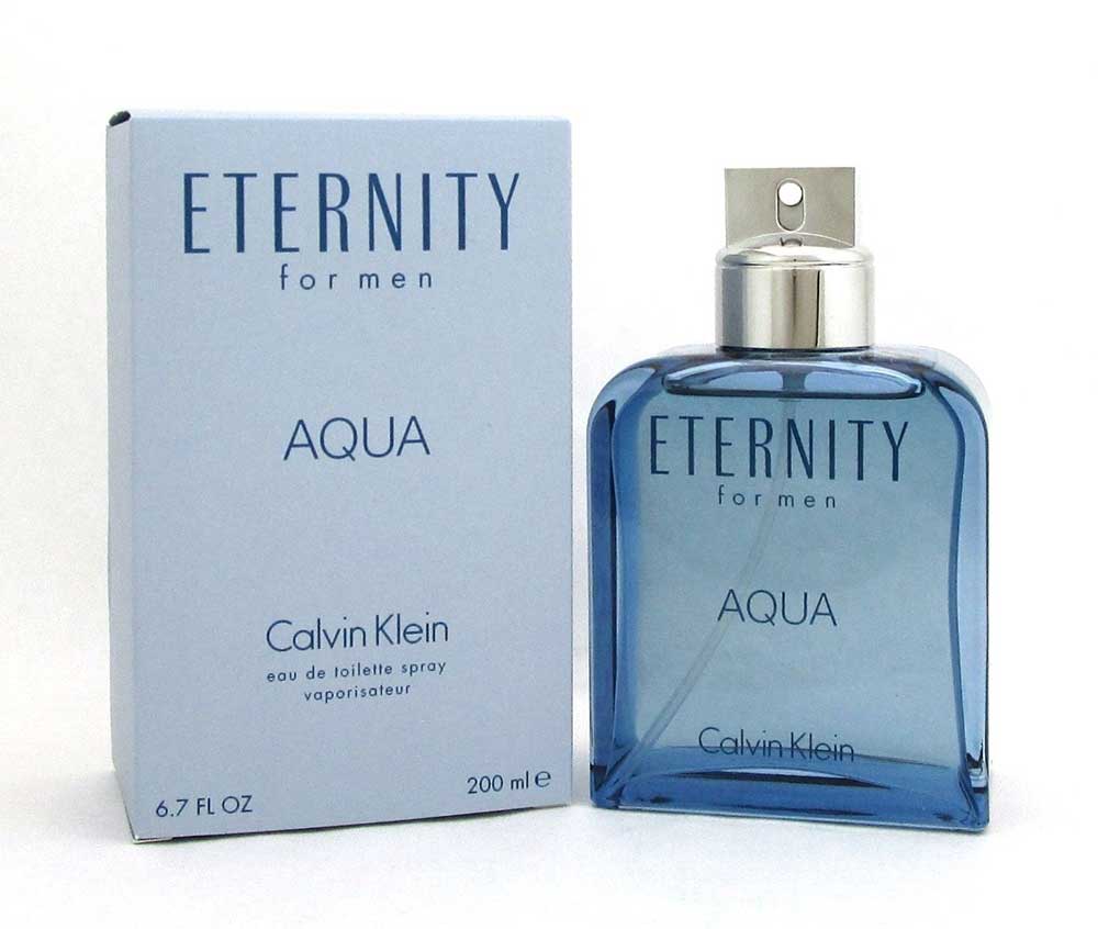 Eternity Aqua by Calvin Klein Eau de Toilette Spray 6.7 oz. for Men