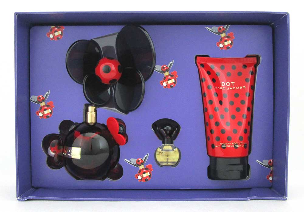 Dot Marc Jacobs 3.4 oz.EDP Spray + 5.1 oz.B/L+ 4 ml.EDP Damaged Box
