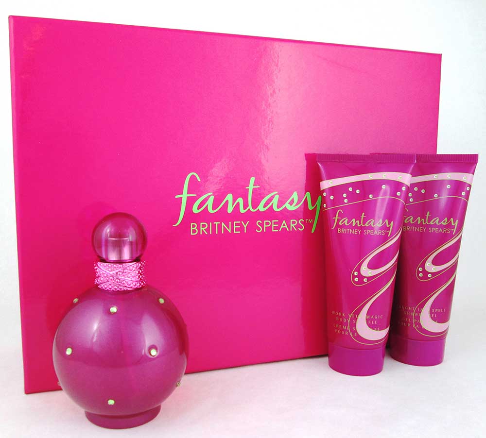 Fantasy by Britney Spears 3 Pcs Gift Set: 3.3oz.EDP+ 3.3oz.B/L & S/G