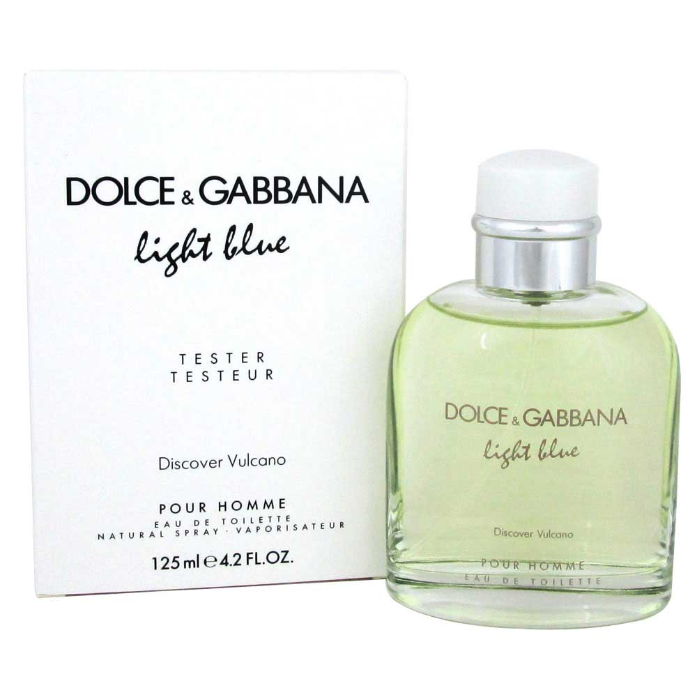 Light Blue Discover Vulcano By D&G EDT Spray 4.2 oz. for Men *Tester