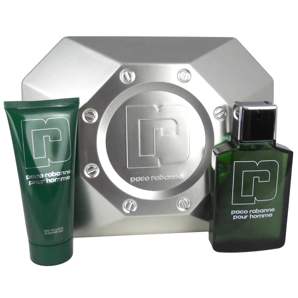 Paco Rabanne Pour Homme Set for Men:3.4 oz.EDT + 3.4 oz.Sh/Gel.NIB