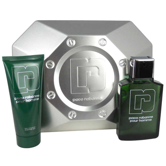 Paco Rabanne Pour Homme Set for Men:3.4 oz.EDT + 3.4 oz.Sh/Gel.NIB