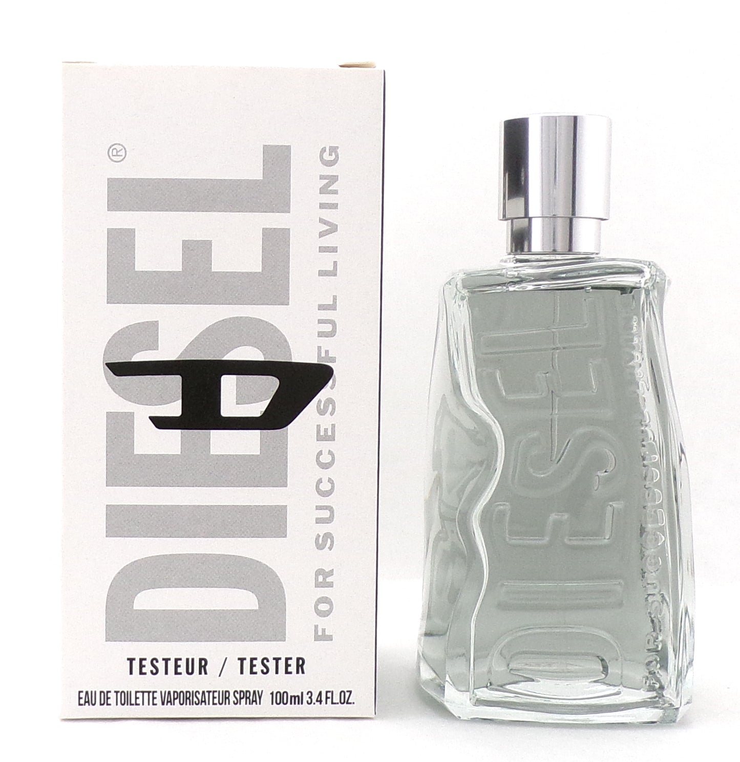 Diesel D by Diesel 3.4 oz. Eau de Toilette Refillable Spray for Men New Tester w/Cap