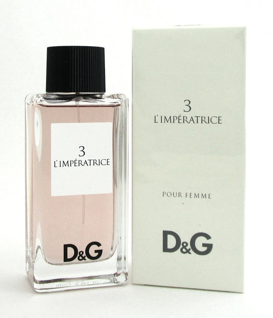 3 L'Imperatrice by Dolce & Gabbana 3.3 oz. EDT Spray for Women. New DAMAGED Box.