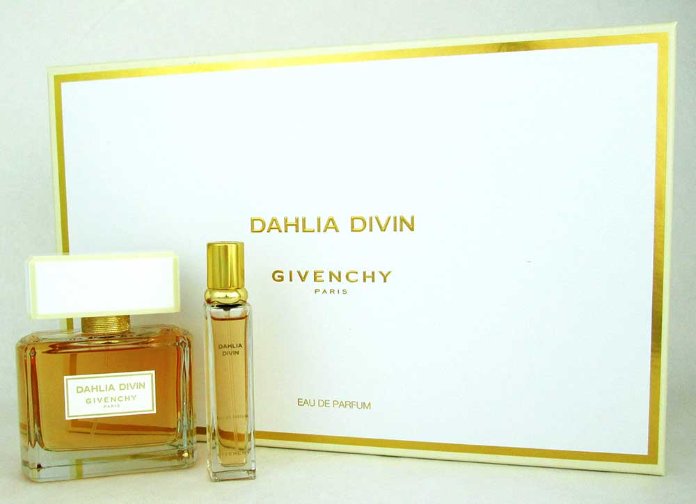 Givenchy Dahlia Divin 2.5oz EDP Spray+12.5ml EDP Spray Gift Set. NIB