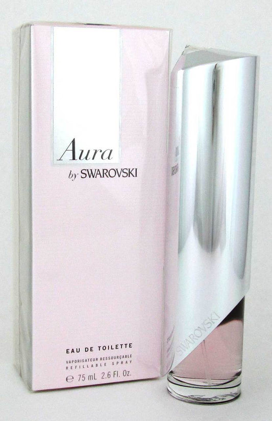 Aura by Swarovski Eau de Toilette Refillable Spray 2.6 oz. Women NIB