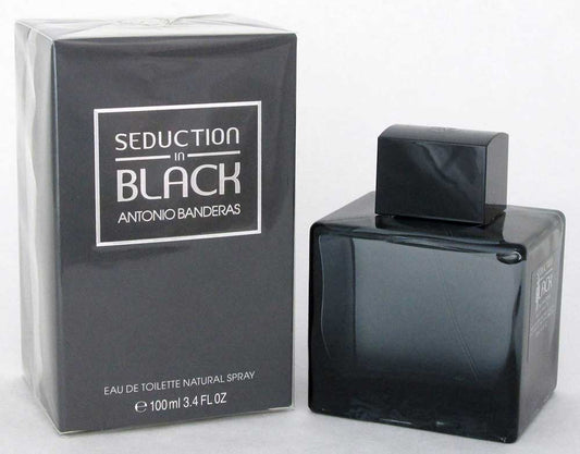 Antonio Banderas Seduction In Black Eau De Toilette Spray 3.4 oz.NIB