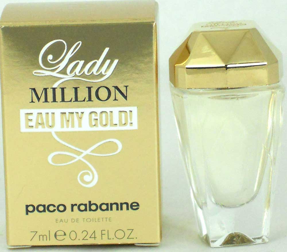Lady Million Eau My Gold Paco Rabanne Eau de Toilette Mini Splash 7ml