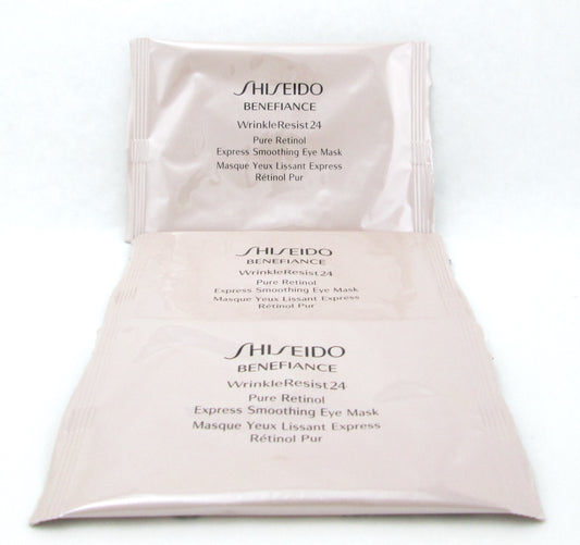 Shiseido Benefiance WrinkleResist24 Pure Retinol Express Smoothing EyeMask 3Pack