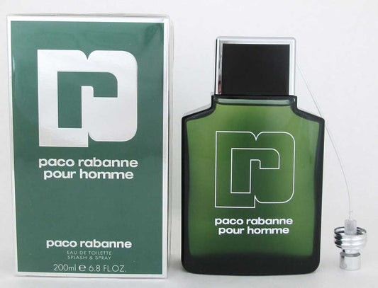 Paco Rabanne Pour Homme 6.8oz.EDT Splash/Spray.Slightly Damaged Box
