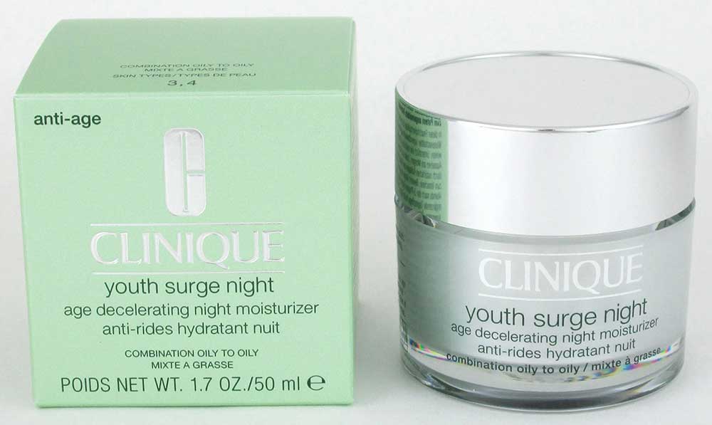 Clinique Youth Surge Age Decel. Night Moisturizer Combin/Oily 1.7 oz