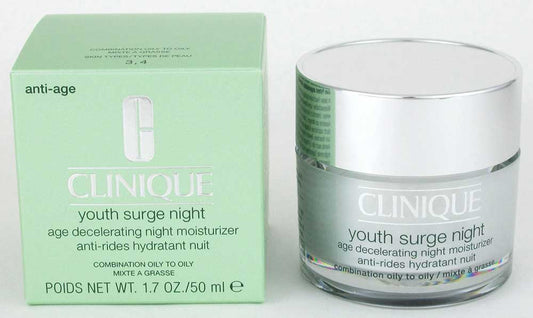 Clinique Youth Surge Age Decel. Night Moisturizer Combin/Oily 1.7 oz