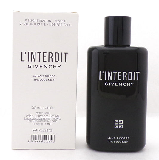 Givenchy L'INTERDIT 6.7 oz./ 200 ml. The Body Milk for Women. New Tester