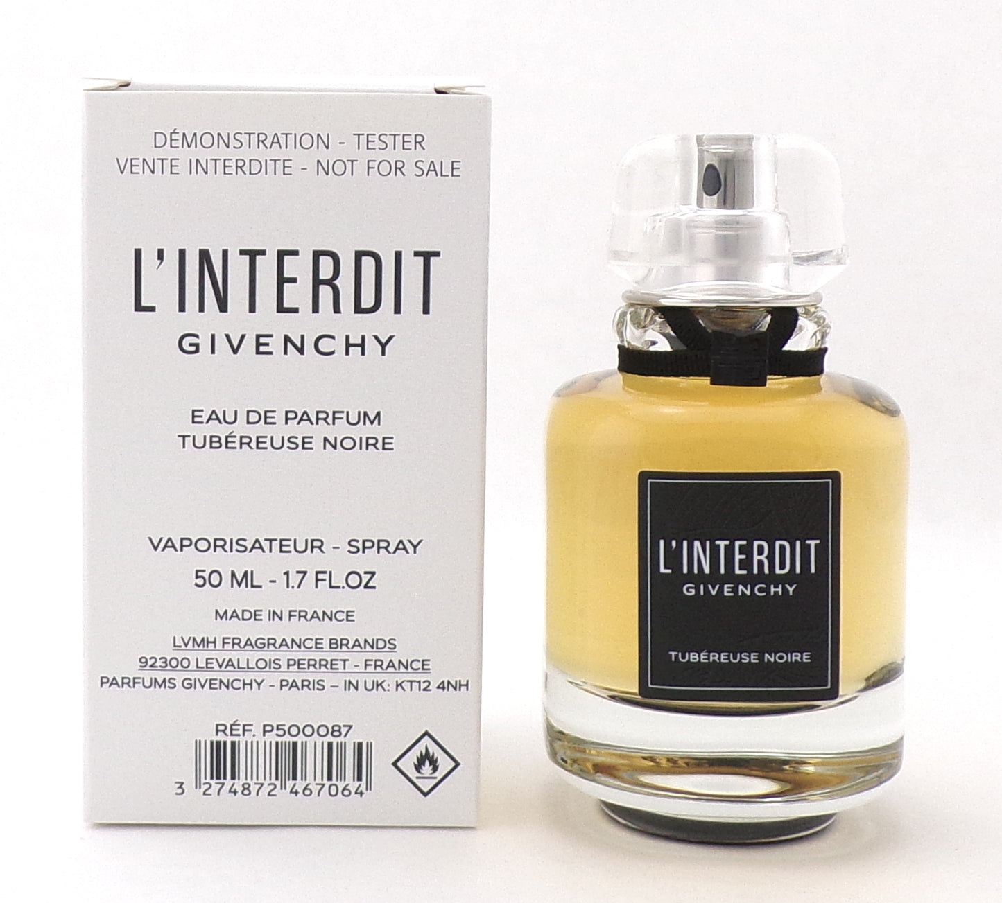 Givenchy L'interdit TUBEREUSE NOIRE 1.7 oz Eau de Parfum Spray for Women New Tester w/Cap