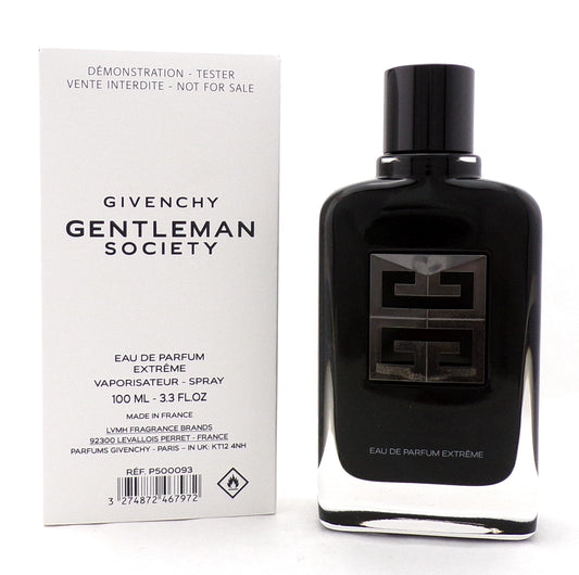Gentleman Society by Givenchy 3.3 oz Eau de Parfum EXTREME Spray for Men. New Tester w/Cap