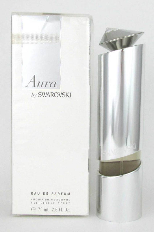 Aura by Swarovski Eau de Parfum Refillable Spray 2.6 oz.*Damaged Box