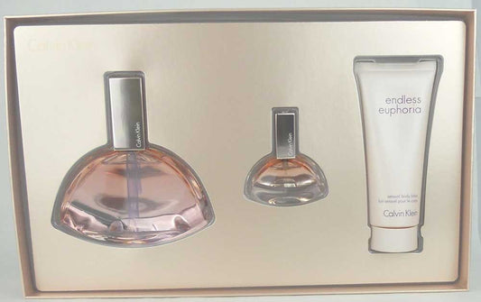 Endless Euphoria Calvin Klein 4 oz.EDP Spr.+3.4 B/L+15 ml.Damaged Box