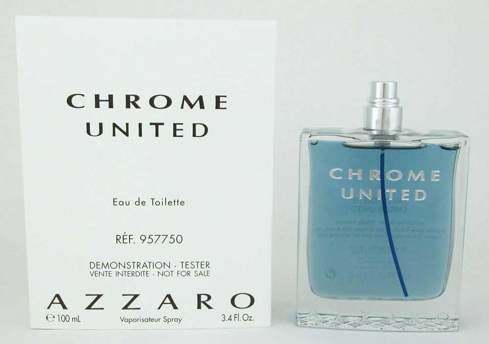 Azzaro Chrome United 3.4 oz/ 100 ml Eau De Toilette for Men *Tester