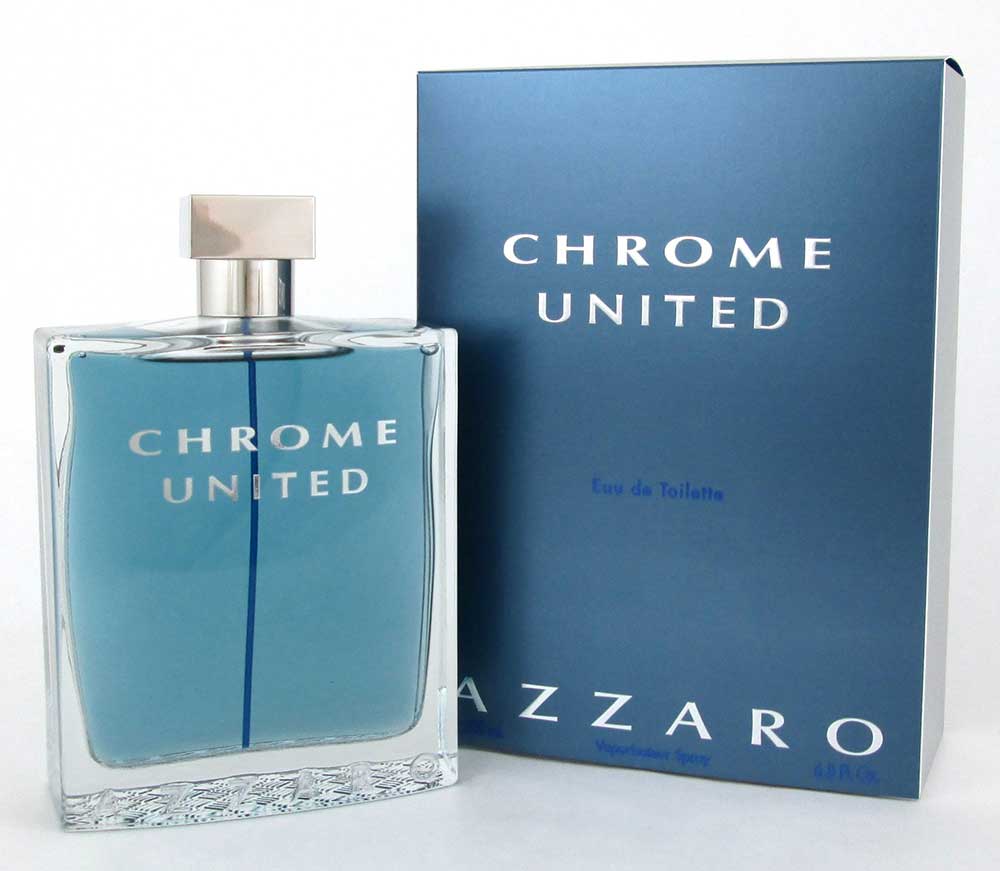 Chrome United by Azzaro Eau de Toilette Spray 6.8 oz. for Men Sealed