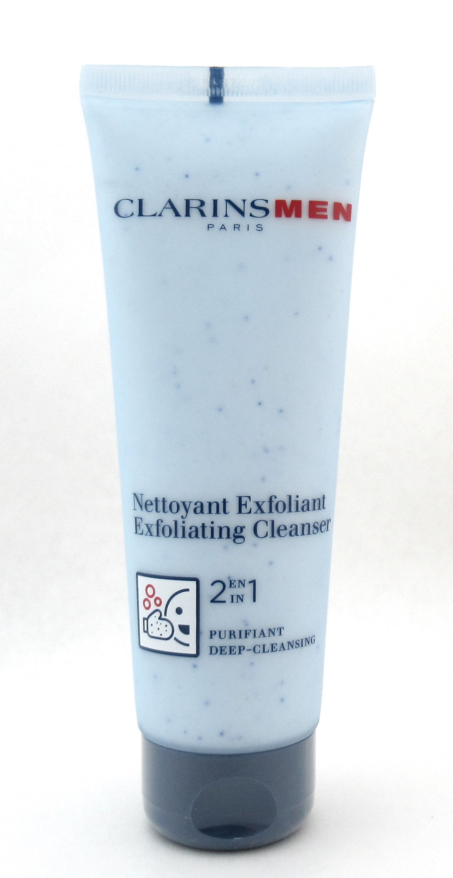ClarinsMen Exfoliating Cleanser 2in1 Deep Cleansing 125 ml./ 4.4 oz. New Tester