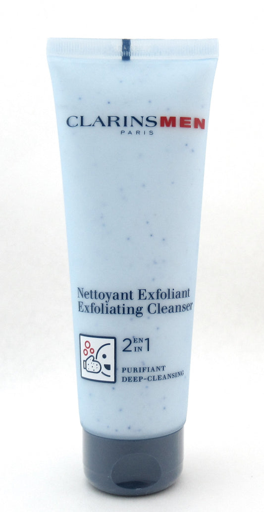 ClarinsMen Exfoliating Cleanser 2in1 Deep Cleansing 125 ml./ 4.4 oz. New Tester