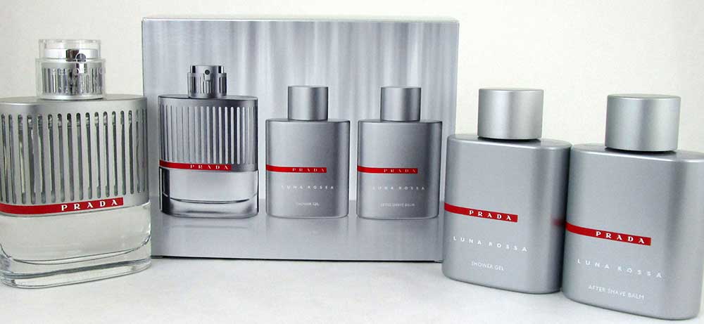 Luna Rossa Pour Homme by Prada 3 Piece Gift Set for Men
