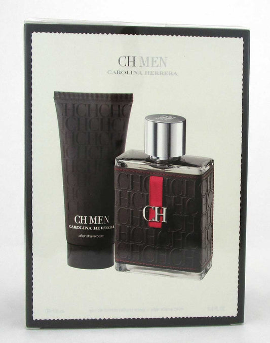 CH MEN by Carolina Herrera 2Ps Set:EDT Spr 3.4oz + A/ShaveBalm 3.4oz