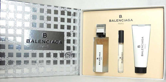 Balenciaga B.2.5 oz.EDP +2.5oz.Lotion+10ml.EDP Rollerball.Set.NIB