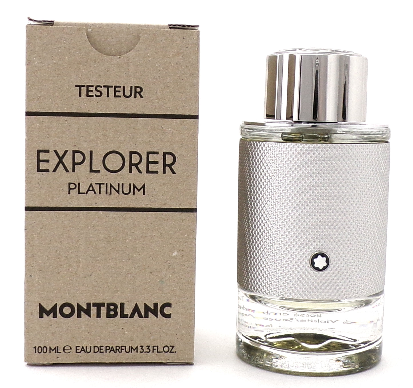 Mont Blanc Explorer Platinum 3.3 oz./ 100 ml. Eau de Parfum Spray for Men. New Tester w/Cap