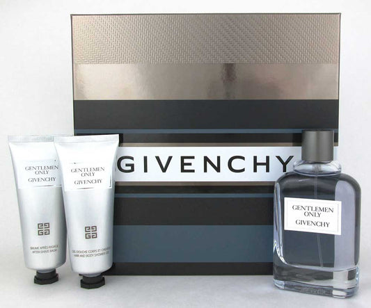 Givenchy Gentlemen Only Gift Set: 3.3oz EDT+2.5oz A/S Balm+2.5oz ShG