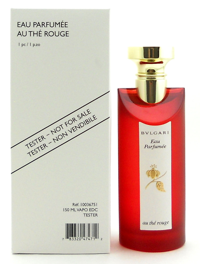 Bvlgari Eau Parfumee Au The Rouge Eau De Cologne Spray 5.0 oz Tester with Cap.
