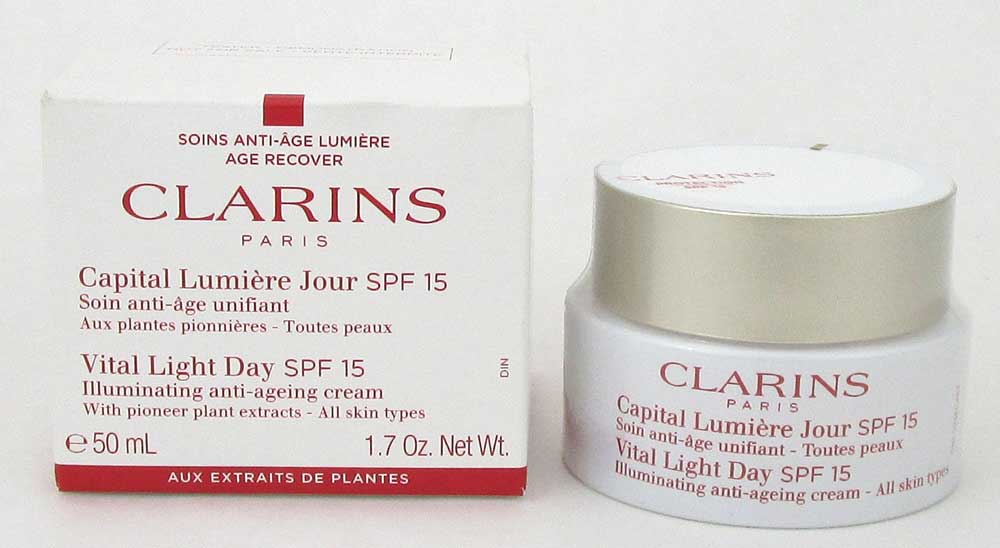Clarins Vital Light Day SPF 15 Illuminating Anti-A.Cream 1.7oz*Tester