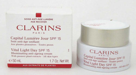 Clarins Vital Light Day SPF 15 Illuminating Anti-A.Cream 1.7oz*Tester