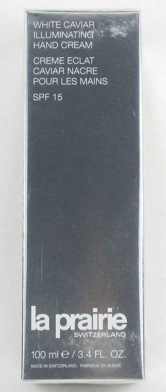 La Prairie White Caviar Illuminating Hand Cream SPF 15 - 3.4 oz NIB