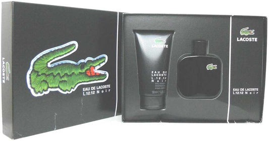 Lacoste Eau de Lacoste L.12.12 Noir 3.3oz.EDT+ 5oz.Sh/Gel.Damaged Set