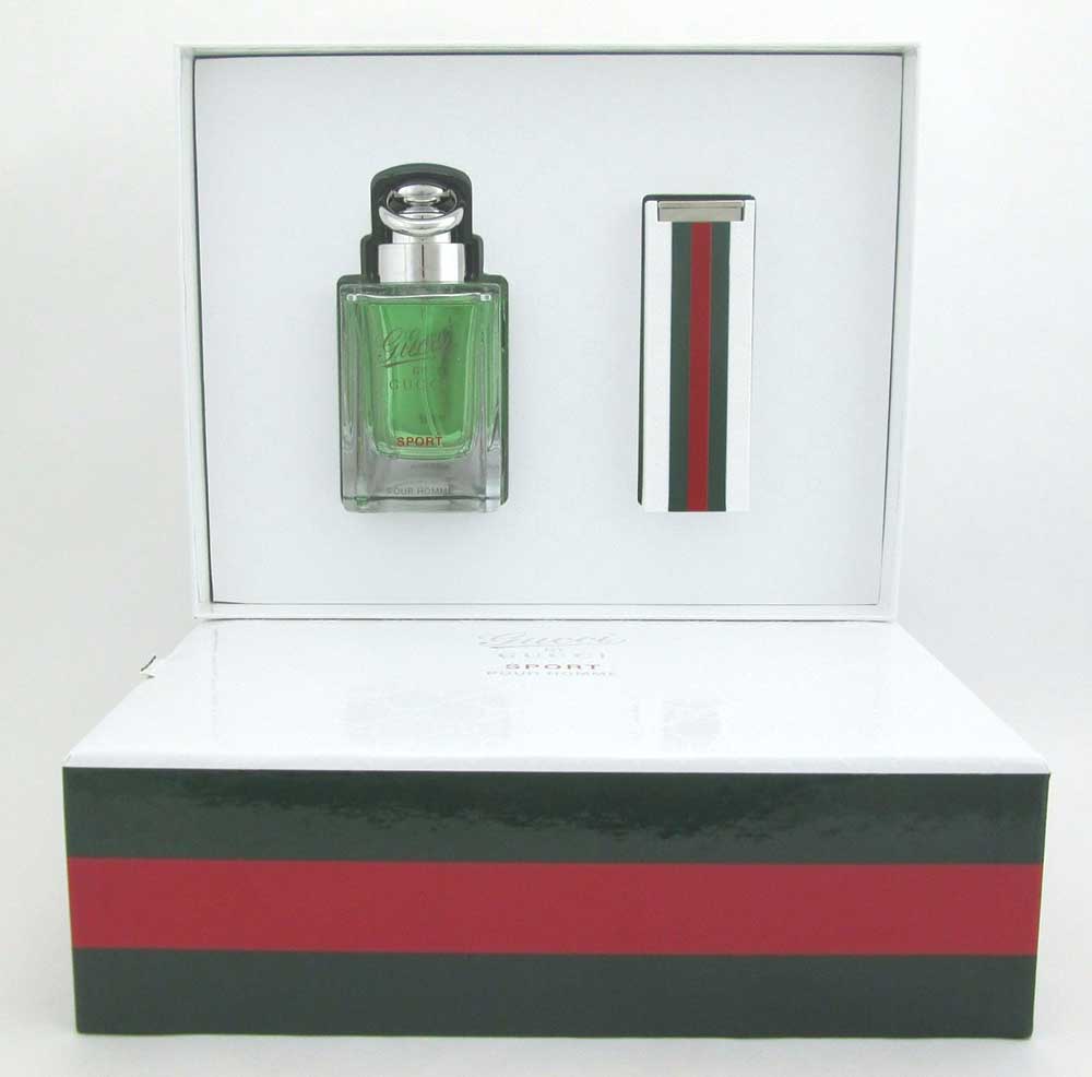 Gucci By Gucci Sport Men 2 pcs Gift Set 3.0 oz EDT Spray+1.0oz Travel *Damaged B