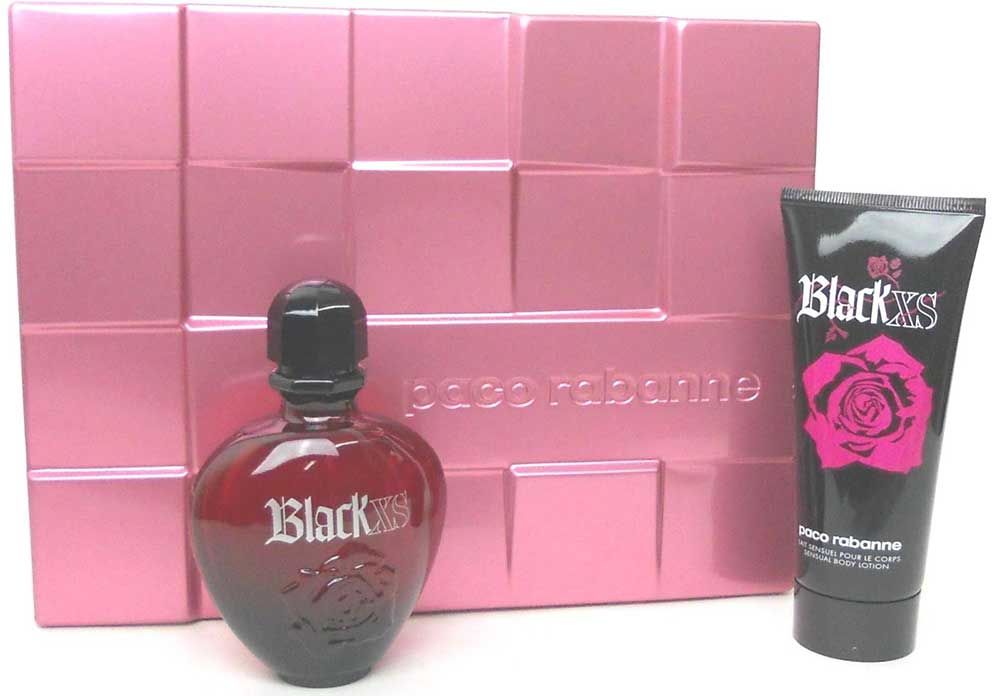 Paco Rabanne Black XS for Her Set:2.7oz.EDT Spray + 3.4oz.Lotion.NIB