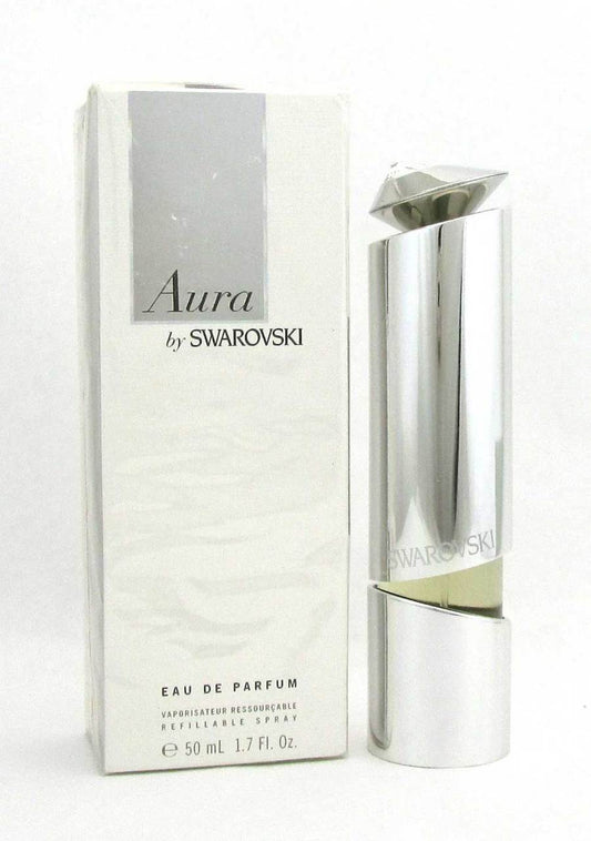 Aura by Swarovski Eau de Parfum Refillable Spray 1.7oz. *Damaged Box